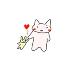 こまりねことうさ（個別スタンプ：21）