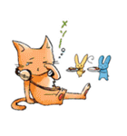 青うさぎと森のなかまたち（個別スタンプ：37）