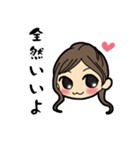 女の子のかわいいスタンプ（個別スタンプ：14）