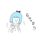 おかっぱちゃんスタンプ（個別スタンプ：4）