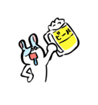 てがきうさぎ。（個別スタンプ：10）