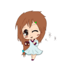 Nong Chibi Boy and Girl in LOVE Set（個別スタンプ：9）