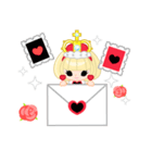 ハートの女王と白ウサギ（個別スタンプ：4）