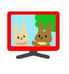 うさぎのラッキーとハッピー（個別スタンプ：22）