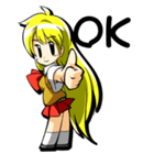 金髪少女サキちゃん。（個別スタンプ：1）