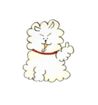 Happy Life of Funny Dog and Cute Girl（個別スタンプ：39）