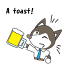Husky manager English version（個別スタンプ：32）