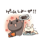 うさぎのしろとねこのくろ（個別スタンプ：29）