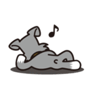 犬種別スタンプ⑩ ミニチュアシュナウザー（個別スタンプ：17）