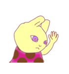 ポーカーフェイス うさぎとねこ（個別スタンプ：11）