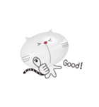 ぷっくり猫。（個別スタンプ：4）