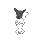 白黒の犬［日本テリア］うーたろ（個別スタンプ：5）