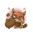 タロはゆかいなアライグマ（個別スタンプ：34）