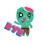 Nong Mik - the cute zombie - English（個別スタンプ：3）