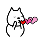 猫じゃないよ。白い犬だよ。（個別スタンプ：3）