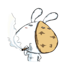 Comma Rabbit(Life)（個別スタンプ：5）