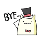 ミルキーうさぎと紳士ねこ（個別スタンプ：4）