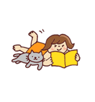 ねこ好きの女の子（個別スタンプ：11）