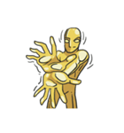 AsB - Goldy (the golden man)（個別スタンプ：27）