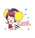 ミニ・チアガール・ダンシング（個別スタンプ：36）