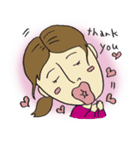 Thank you Kiss U（個別スタンプ：24）