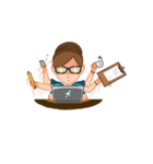 Tini the Pretty Librarian（個別スタンプ：17）