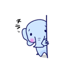 困り眉毛のこまったゾウ（個別スタンプ：9）