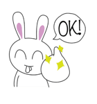 Crazy stupid Rabbit.. ;P（個別スタンプ：40）