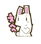 しろうさぎ。（個別スタンプ：11）