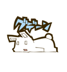 しろうさぎ。（個別スタンプ：33）