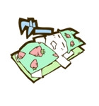 しろうさぎ。（個別スタンプ：40）