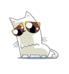 しろねこポッチン（個別スタンプ：16）