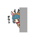 こんぺいとうガール 「奈良県産 鹿子」1（個別スタンプ：1）