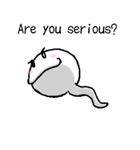 おたまじゃくしのたまお(かわっちの友達)（個別スタンプ：1）