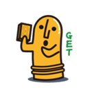 朴訥瓦偶君2（個別スタンプ：1）