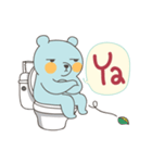 BlueDumb Poo Time [EN]（個別スタンプ：12）