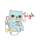 BlueDumb Poo Time [EN]（個別スタンプ：18）