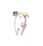 ももちりが体で伝えるスタンプ（個別スタンプ：4）