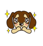 犬種別スタンプ③ ミニチュアダックス（個別スタンプ：9）