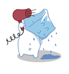 Cubic the inconvenient ice cube..（個別スタンプ：40）