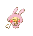 ひよこ？いいえ、うさぎです。（個別スタンプ：5）
