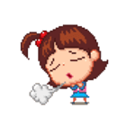 ドット君 ♥ ピクセルちゃん（個別スタンプ：7）