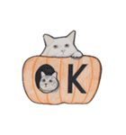 ハロウィン ねこ スタンプ（個別スタンプ：9）