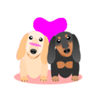 ダックスフンドBK＆T(犬スタンプシリーズ)（個別スタンプ：34）