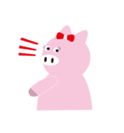 忍者シープ(狼とピンク色豚編)（個別スタンプ：23）
