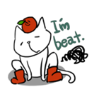 cat and apple3English（個別スタンプ：14）