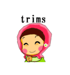 ヒジャブの少女 インドネシア語（個別スタンプ：6）