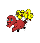 卵の殻にこもる雛鳥は夢見る乙女（個別スタンプ：2）