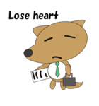 The salaried dog English version（個別スタンプ：8）
