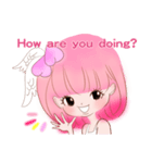 ピンク！桃少女のかわいい日々（個別スタンプ：17）